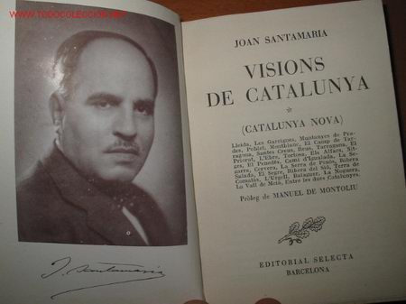 Libros de segunda mano: VISIONS DE CATALUNYA. Joan Santamaria. 1.954 - Foto 1