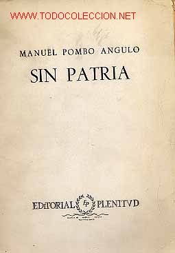 Libros de segunda mano: SIN PATRIA por Manuel Pombo----------GASTOS DE ENVIO GRATIS - Foto 1