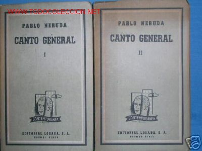 Libros de segunda mano: PABLO NERUDA..CANTO GENERAL..2 VOLUMENES. A&Ntilde;O 1963. - Foto 1