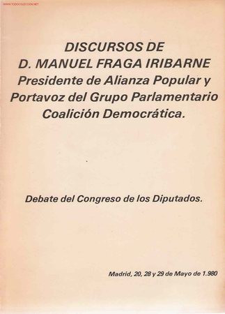 Libros de segunda mano: Discursos de D. Manuel Fraga Iribarne - Foto 1