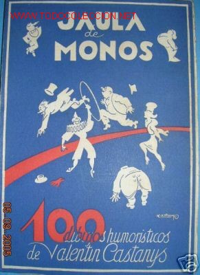 Libros de segunda mano: JAULA DE MONOS. DIBUJOS DE HUMOR DE VALENTIN CASTANYS. - Foto 1