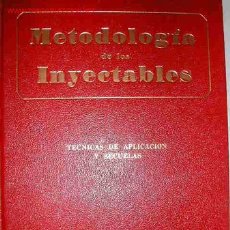 Libros de segunda mano: METODOLOGIA DE LOS INYECTABLES. ALFREDO PIERA 1978. Lote 26344808