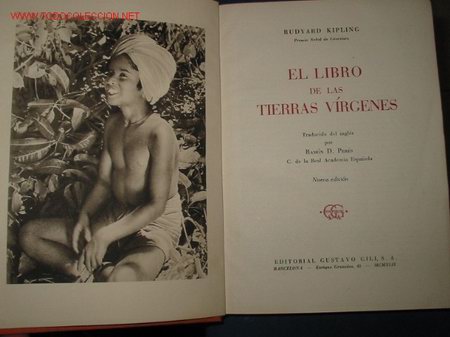 Libros de segunda mano: EL LIBRO DE LAS TIERRAS VIRGENES. Rudyard Kipling. 1.954 - Foto 1