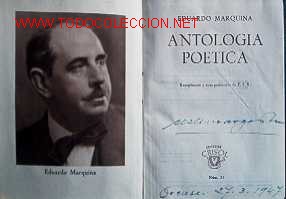 Libros de segunda mano: ANTOLOGIA POETICA - EDUARDO MARQUINA - Foto 1