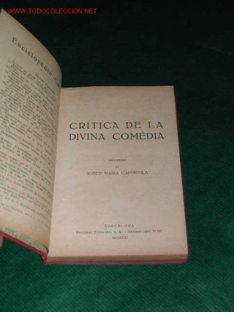 Libros de segunda mano: CRITICA DE LA DIVINA COMEDIA de Francesc de Sanctis 1921 - Foto 2