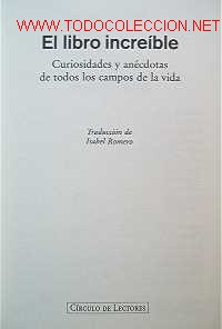 Libros de segunda mano: EL LIBRO INCREIBLE - Foto 3