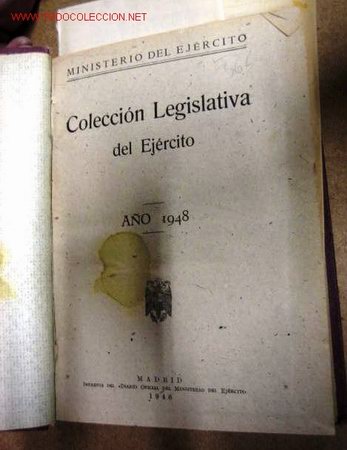 Libros de segunda mano: Colecci&oacute;n legislativa del Ej&eacute;rcito. A&ntilde;o 1945, 300 p&aacute;ginas aprox. - Foto 1