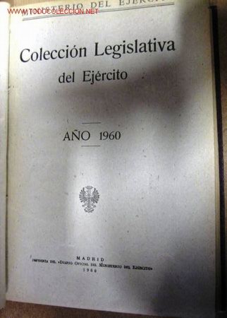 Libros de segunda mano: Colecci&oacute;n legislativa del Ej&eacute;rcito. A&ntilde;o 1960. - Foto 1
