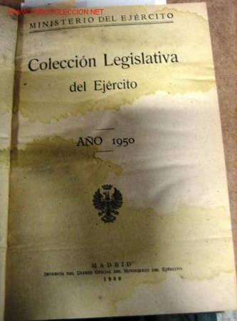 Libros de segunda mano: Colecci&oacute;n legislativa del Ej&eacute;rcito. 1950. - Foto 1