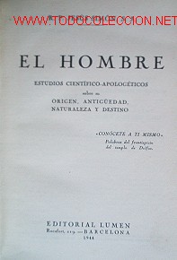 Libros de segunda mano: EL HOMBRE - Foto 3