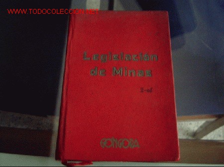 Libros de segunda mano: Libro Legislacion de Minas. - Foto 1