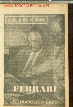 Libros de segunda mano: FERRARI, el Diabolico Enzo (Madrid, 1963)