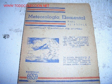 Libros de segunda mano: METEOROLOGIA ELEMENTAL PARA AVIADORES - Foto 1