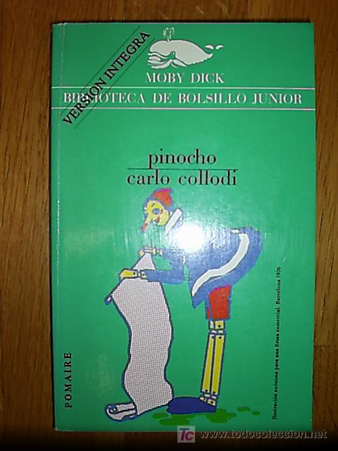 Libros de segunda mano: Pinocho / Carlo Collodi .(Moby Dick : Biblioteca de bolsillo junior ; 73) - Foto 1