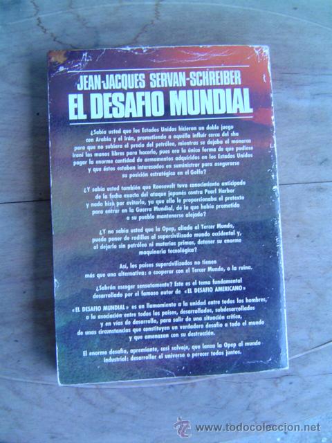 Libros de segunda mano: LIBRO EL DESAFIO MUNDIAL  - JEAN- JAQUES -SERVAN-SCHREIBER - Foto 2