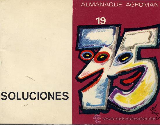 Libros de segunda mano: Soluciones almanaque agroman. a&ntilde;o 75 - Foto 1