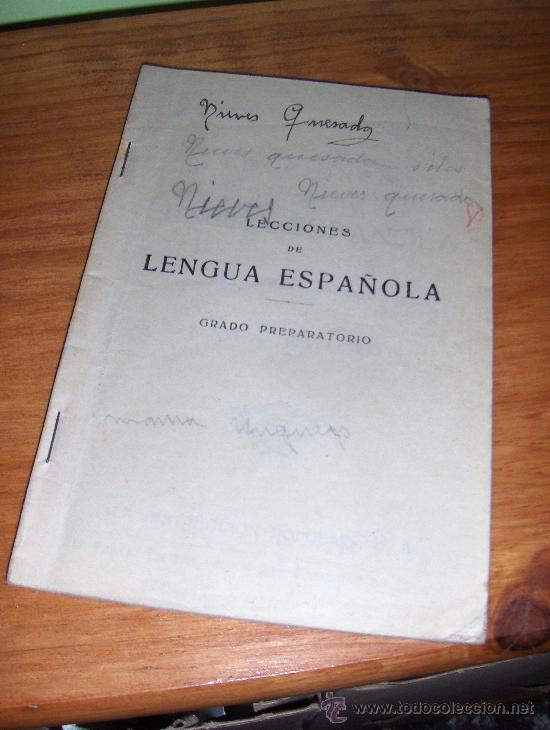 Libros de segunda mano: LECCIONES DE LENGUA ESPA&Ntilde;OLA. GRADO PREPARATORIO. EDICIONES BRU&Ntilde;O. - Foto 1