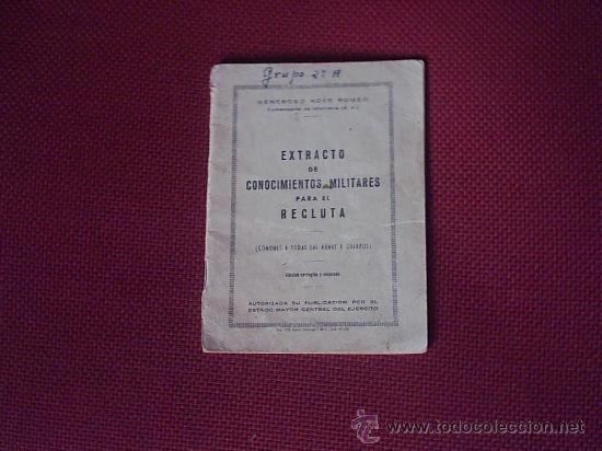 Libros de segunda mano: LIBRO MILITAR PARA EL RECLUTA - A&Ntilde;O 1958 - Foto 1