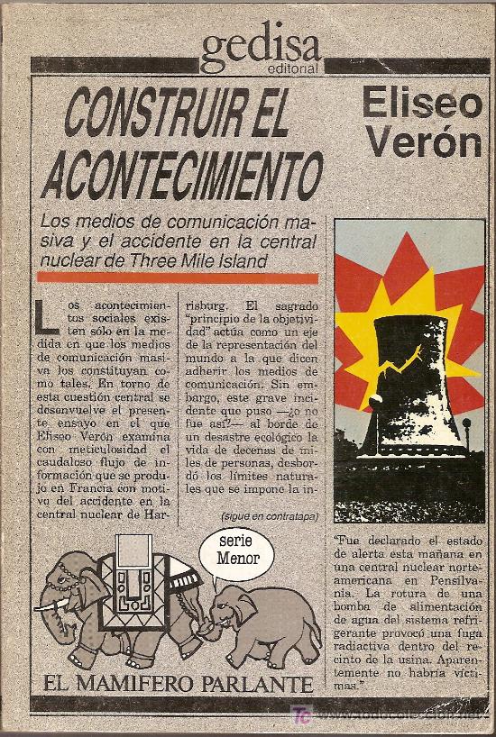Libros de segunda mano: Construir el acontecimiento / E. veron. BCN : Gedisa, 1983. 19x13cm. 201 p. - Foto 1