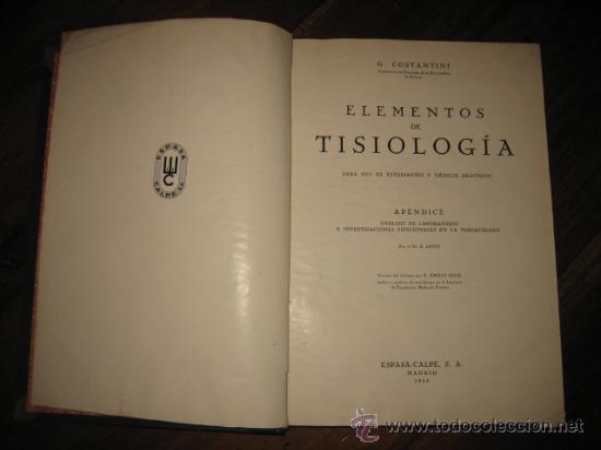 Libros de segunda mano: ELEMENTOS DE TISIOLGIA - Foto 2