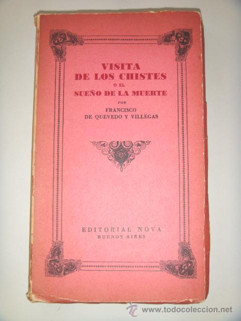 Libros de segunda mano: [VARELA Lorenzo] QUEVEDO Y VILLEGAS Francisco de: VISITA DE LOS CHISTES O EL SUE&Ntilde;O DE LA MUERTE.