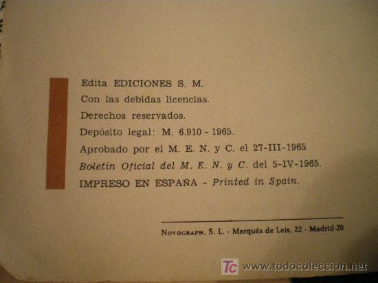 Libros de segunda mano: LIBRO DE HISTORIA  DE 4&ordm; EDICIONES S.M  1965 - Foto 2