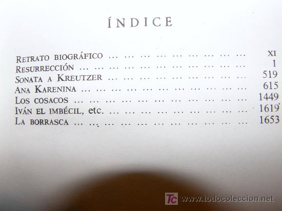 Libros de segunda mano: TOLSTOI. EDICION DE  1969. EDAF. 1686 P&Aacute;GINAS. - Foto 4