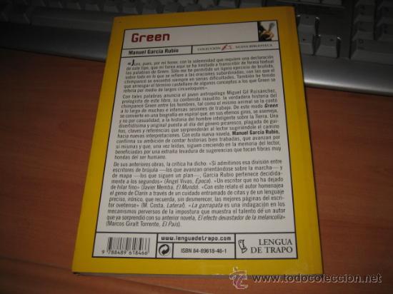 Libros de segunda mano: GREEN MANUEL GARCIA RUBIO LENGUA DE TRAPO 2000 - Foto 2