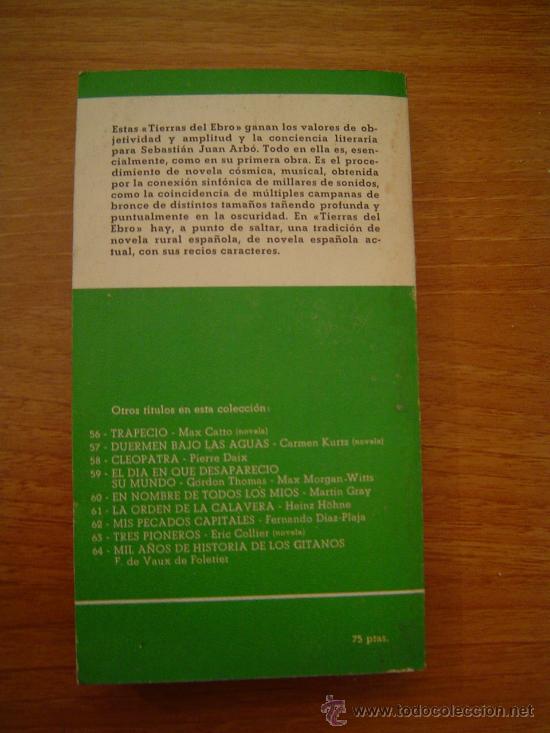 Libros de segunda mano: LIBRO TIERRAS DEL EBRO- DE SEBASTIAN JUAN ARBO - Foto 2