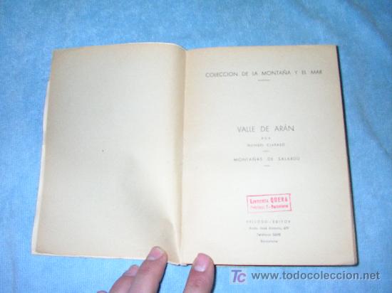 Libros de segunda mano: VALLE DE ARAN - MANUEL CLARASO - 1&ordf; EDICION - ILUSTRADO. - Foto 3