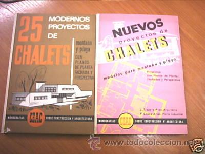Libros de segunda mano: CHALETS. NUEVOS PROYECTOS. 2 LIBROS CEAC. L7222 - Foto 1