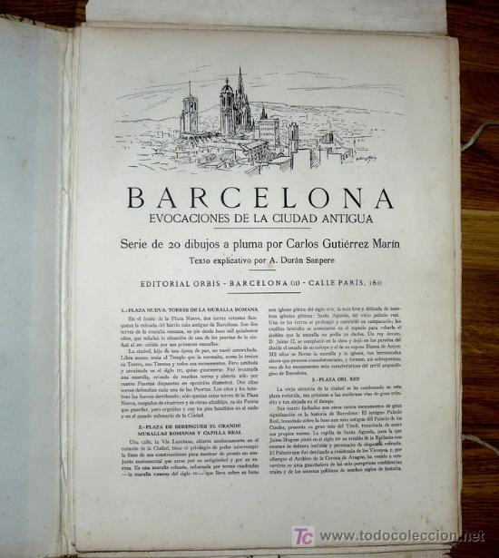 Libros de segunda mano: BARCELONA. EVOCACIONES DE LA CIUDAD ANTIGUA - Foto 2