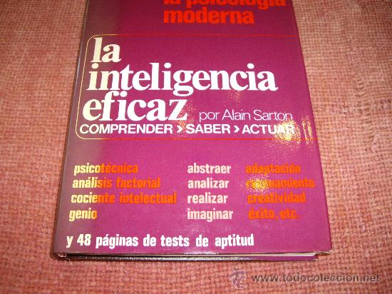 Libros de segunda mano: la inteligencia eficaz- por Alain Sarton - Foto 1