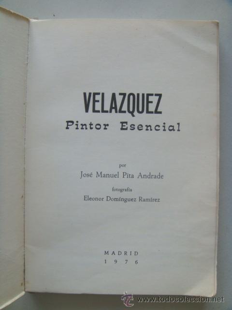 Libros de segunda mano: PITA ANDRADE Jos&eacute; Manuel: VEL&Aacute;ZQUEZ. - Foto 3