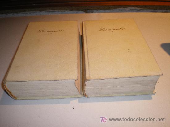 Libros de segunda mano: LOS MISERABLES 1 Y 2. VICTOR HUGO. (1967) - Foto 1