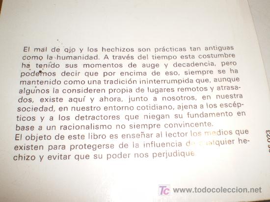 Libros de segunda mano: MAL DE OJO Y HECHIZOS - VALERIO SANFO - Foto 2