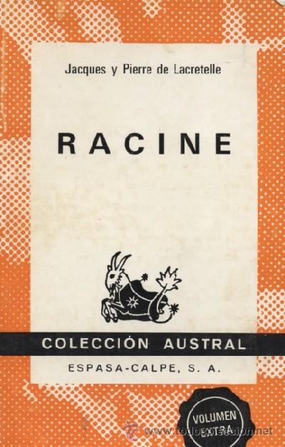 Libros de segunda mano: RACINE  (A/ AUSNA- 129) - Foto 1