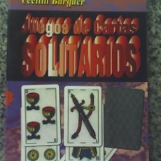 Libros de segunda mano: JUEGOS DE CARTAS (SOLITARIOS), POR CECILIA BURGUER - EDICIONES UTILSEN - ARGENTINA - 1996