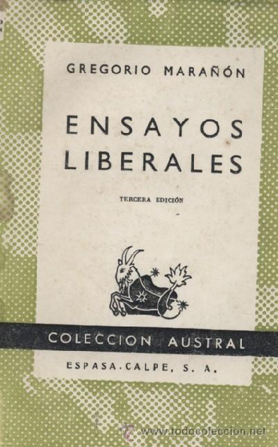 Libros de segunda mano: ENSAYOS LIBERALES  (A/ AUSV- 366) - Foto 1