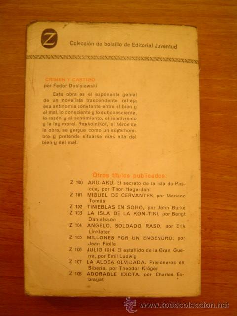 Libros de segunda mano: CRIMEN Y CASTIGO . DE .FEDOR DOSTOIEWSKI - Foto 2
