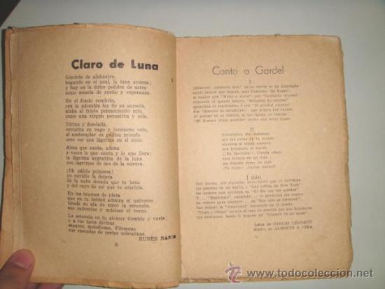 Libros de segunda mano: GARDEL Carlos: SENDA FLORIDA. Raro - Foto 3