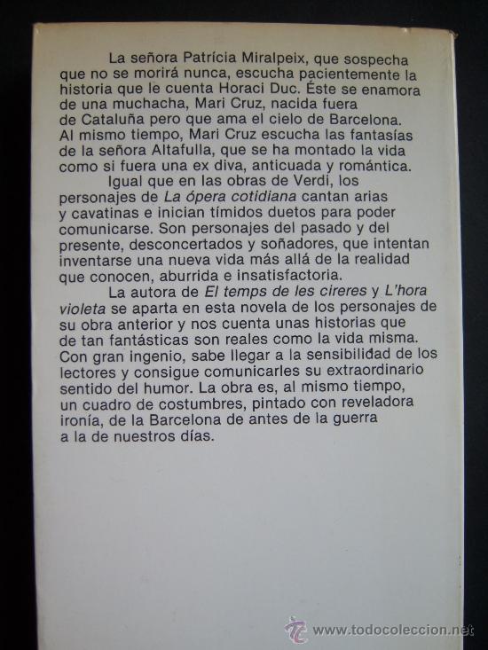 Libros de segunda mano: La &oacute;pera cotidiana, de Montserrat Roig. Primera edici&oacute;n - Foto 2