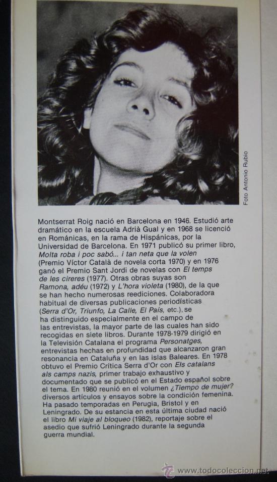 Libros de segunda mano: La &oacute;pera cotidiana, de Montserrat Roig. Primera edici&oacute;n - Foto 4