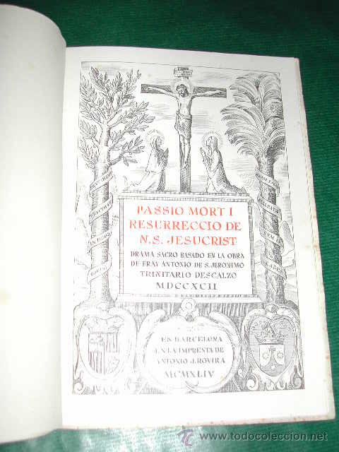 Libros de segunda mano: PROGRAMA DE LA PASSIO - OLESA DE MONTSERRAT 1944 - Foto 2