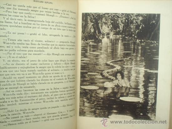 Libros de segunda mano: el libro de las tierras virgenes,1944, RUDYARD KIPLING EDITORIAL GILI - Foto 4