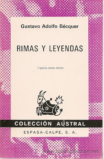 Libros de segunda mano: RIMAS Y LEYENDAS / GUSTAVO ADOLFO B&Eacute;CQUER - Foto 1