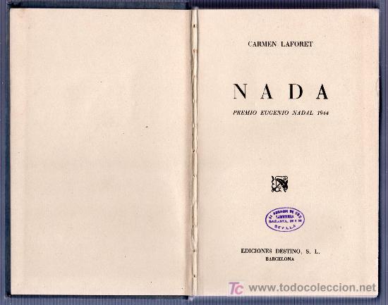 nada por carmen laforet. premio eugenio nadal 1 - Comprar en