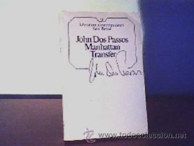 Libros de segunda mano: MANHATTAN TRANSFER,JOHN DOS PASSOS;SEIX BARRAL 1984 - Foto 1