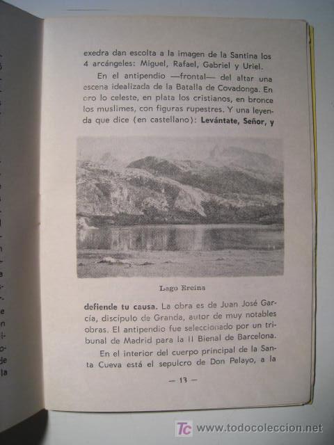 Libros de segunda mano: COVADONGA. ED. HUERGA. GUIA ILUSTRADA 1958 - Foto 2