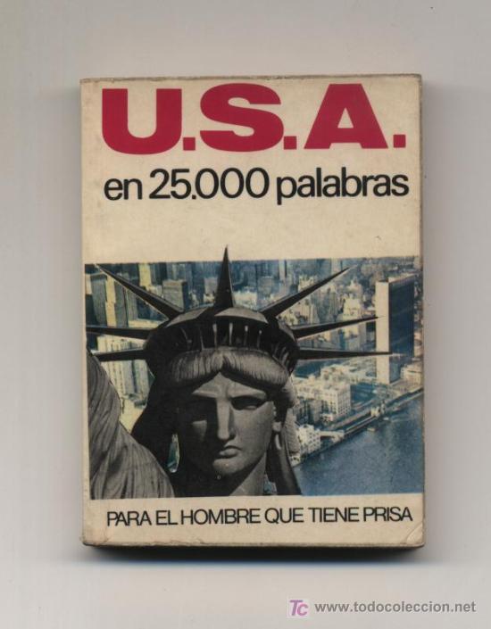 Libri di seconda mano: U.S.A. en 25.000 palabras. Brguera 1975.